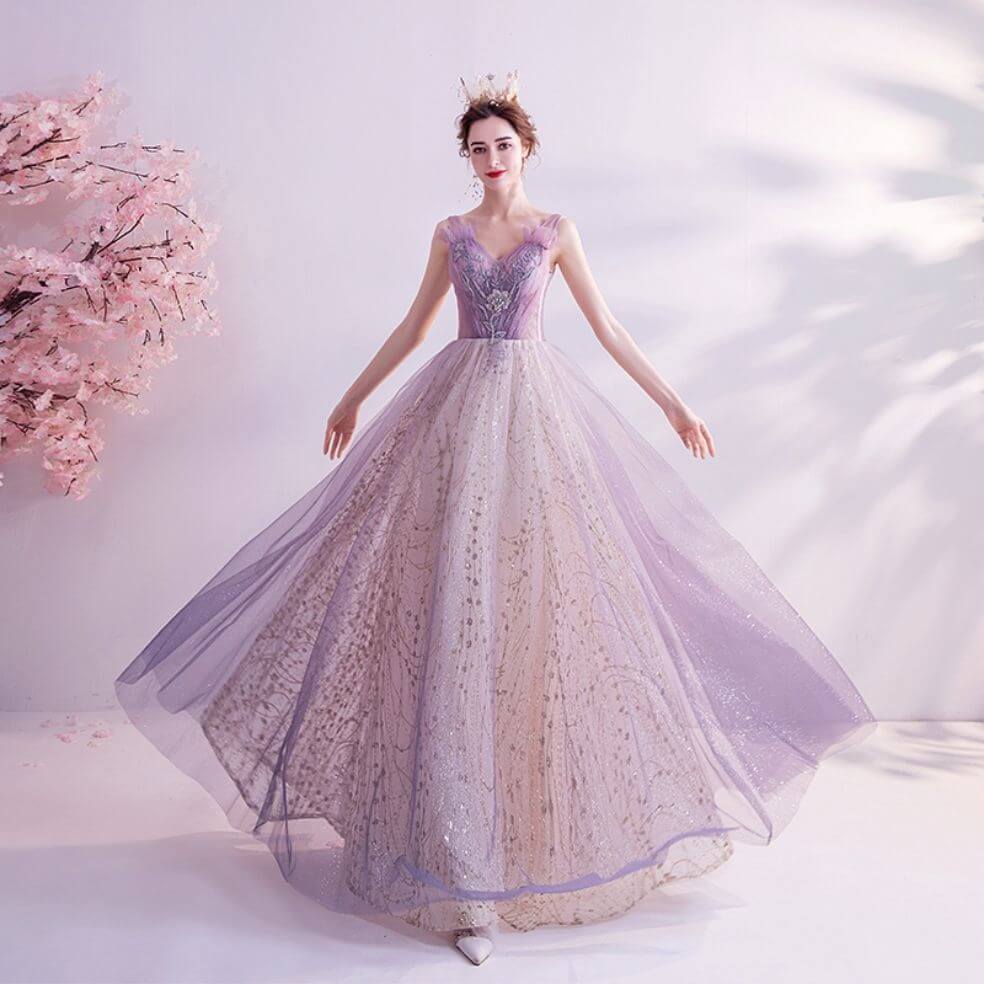 108 mẫu Áo Cưới  Váy Cưới Màu Tím được mọi nàng dâu yêu thích  BLOG  CƯỚI